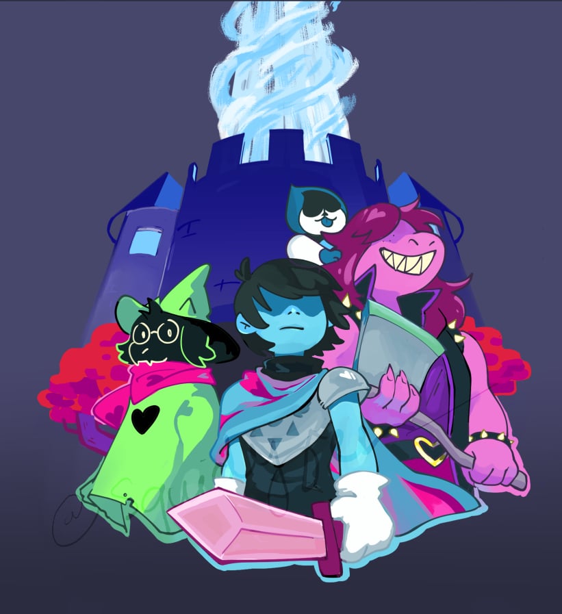 The Power of Cool Wallpapers Shine Within Your Phone! (Original picture by  u/NORT_UWU, I only made the edits) : r/Deltarune