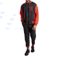Image 1 of Godamatic Varsity Letterman (Button-up) Jogger Suit