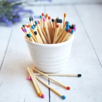 Image 2 of Simple Matte White Match Striker Cup, Handcrafted Stoneware Shot Glass, Made in USA