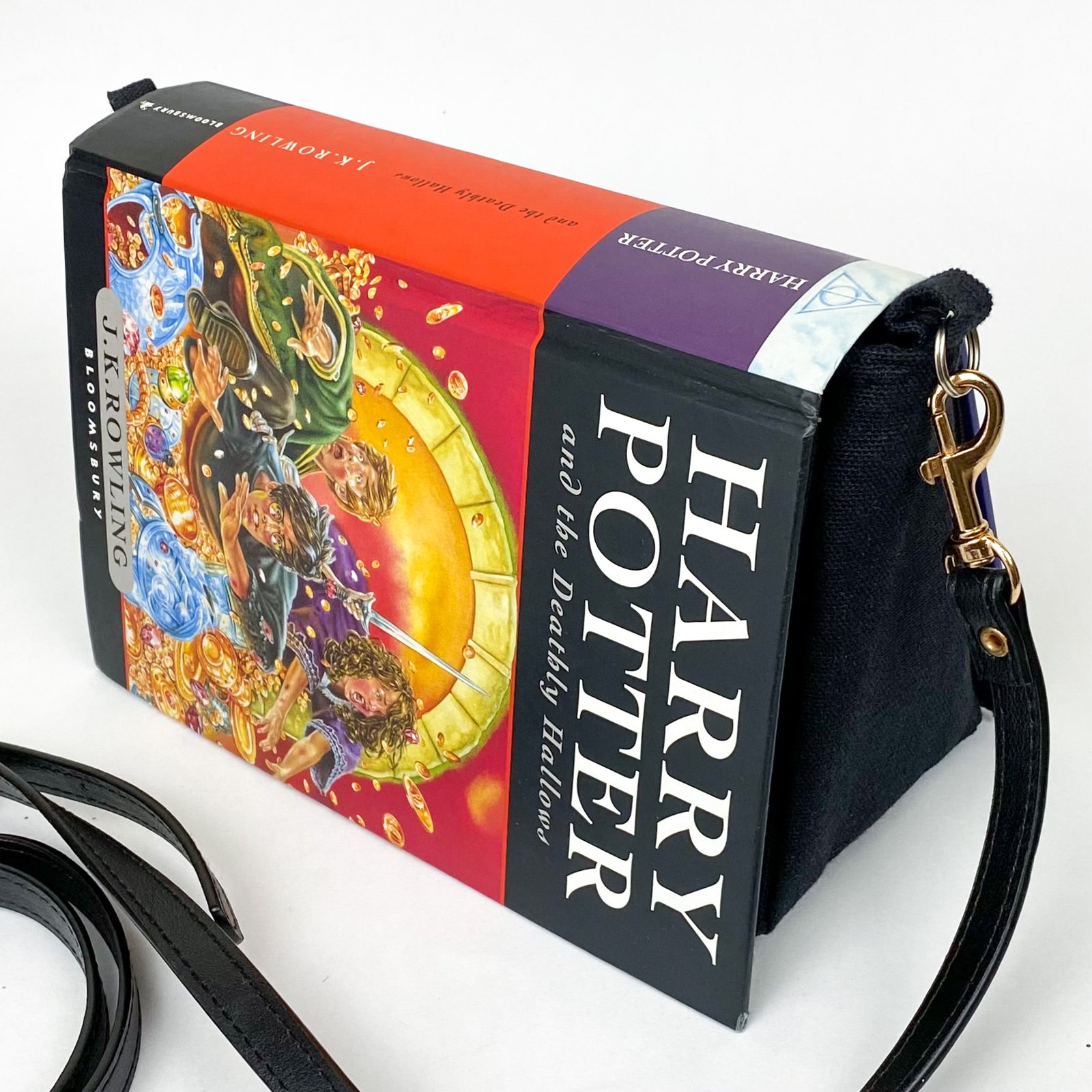 Harry Potter Deathly Hallows Floral Art Women's White Handbag - Walmart.com