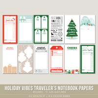Holiday Vibes Traveler's Notebook Papers (Digital)