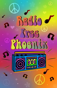 Radio Free Phoenix Boom Box Poster