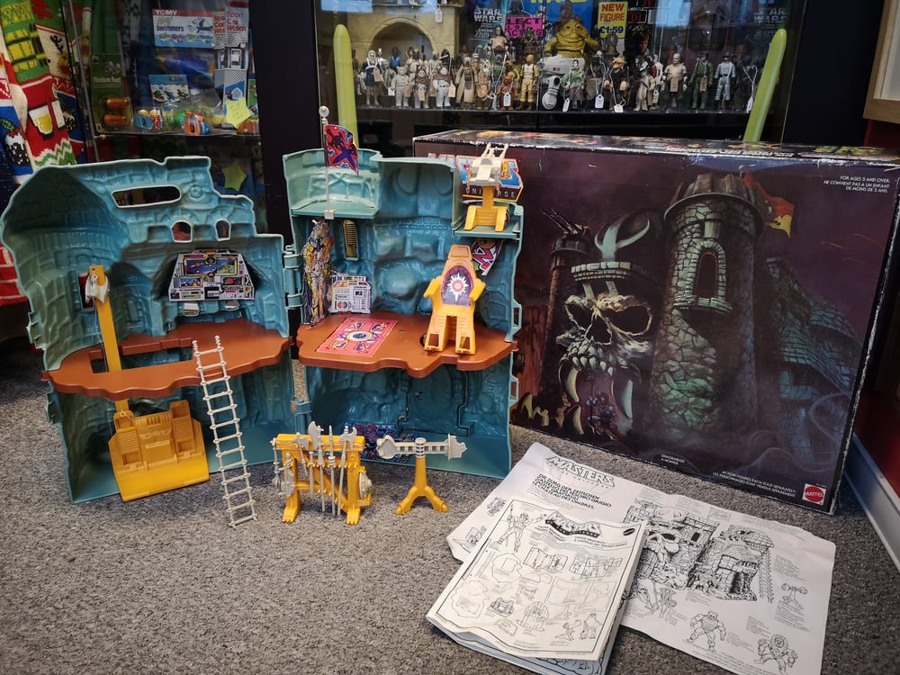 Image of Vintage Castle Greyskull with Original Box MOTU