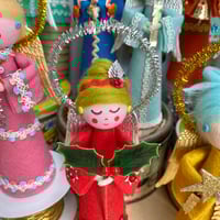 Image 2 of Handmade Felt Christmas Angels