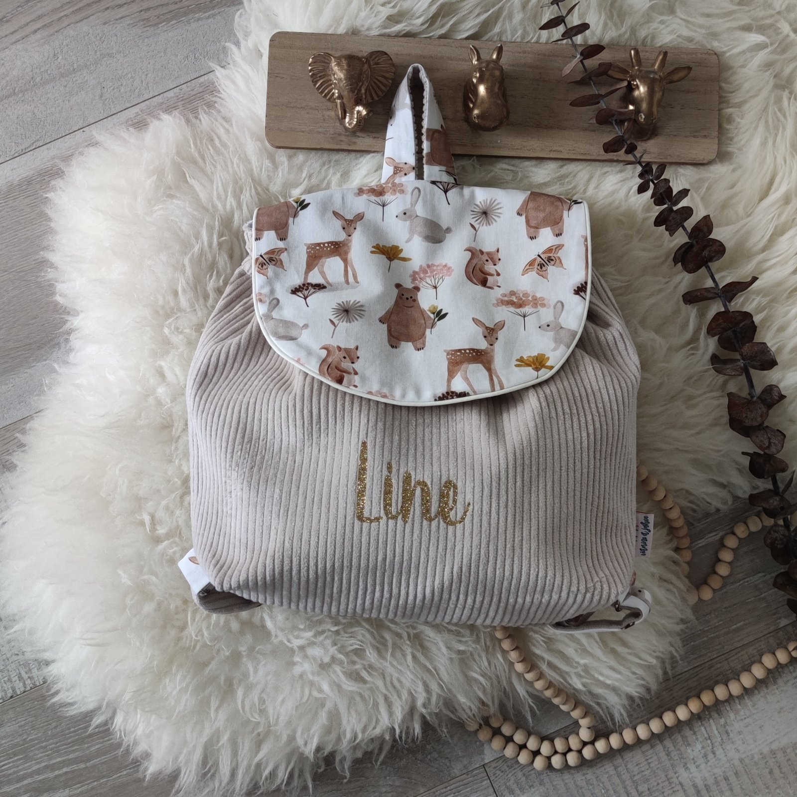 Sac a discount dos bebe personnalise