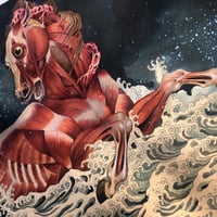 Image 2 of SKINNED HORSE - CHEVAL ÉCORCHÉ -ORIGINAL PAINTING