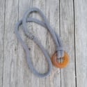 ‘Sunset’ Chunky Glass & Rope Mooring Necklace