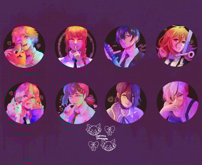 58mm Chainsaw Man Badges