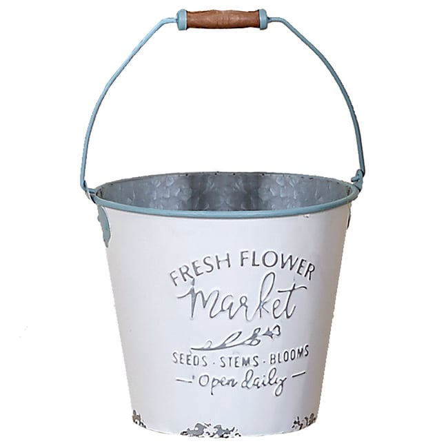 MACETA DECORATIVA LATÓN CON ASA