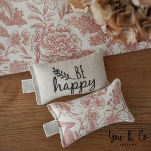 Image of Porte-clés LOVE ou BE HAPPY (face fleurie)