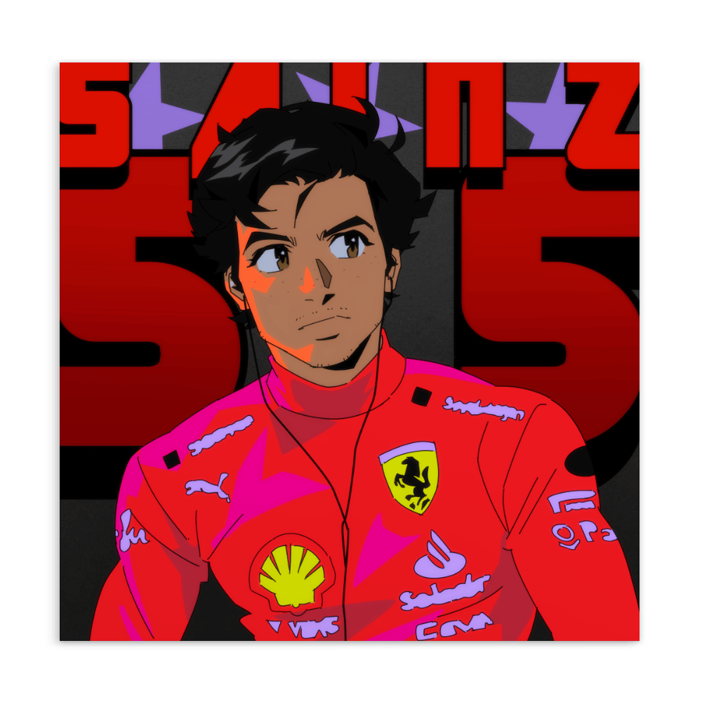 Sainz 55 postcard ドキ♡ドキ START