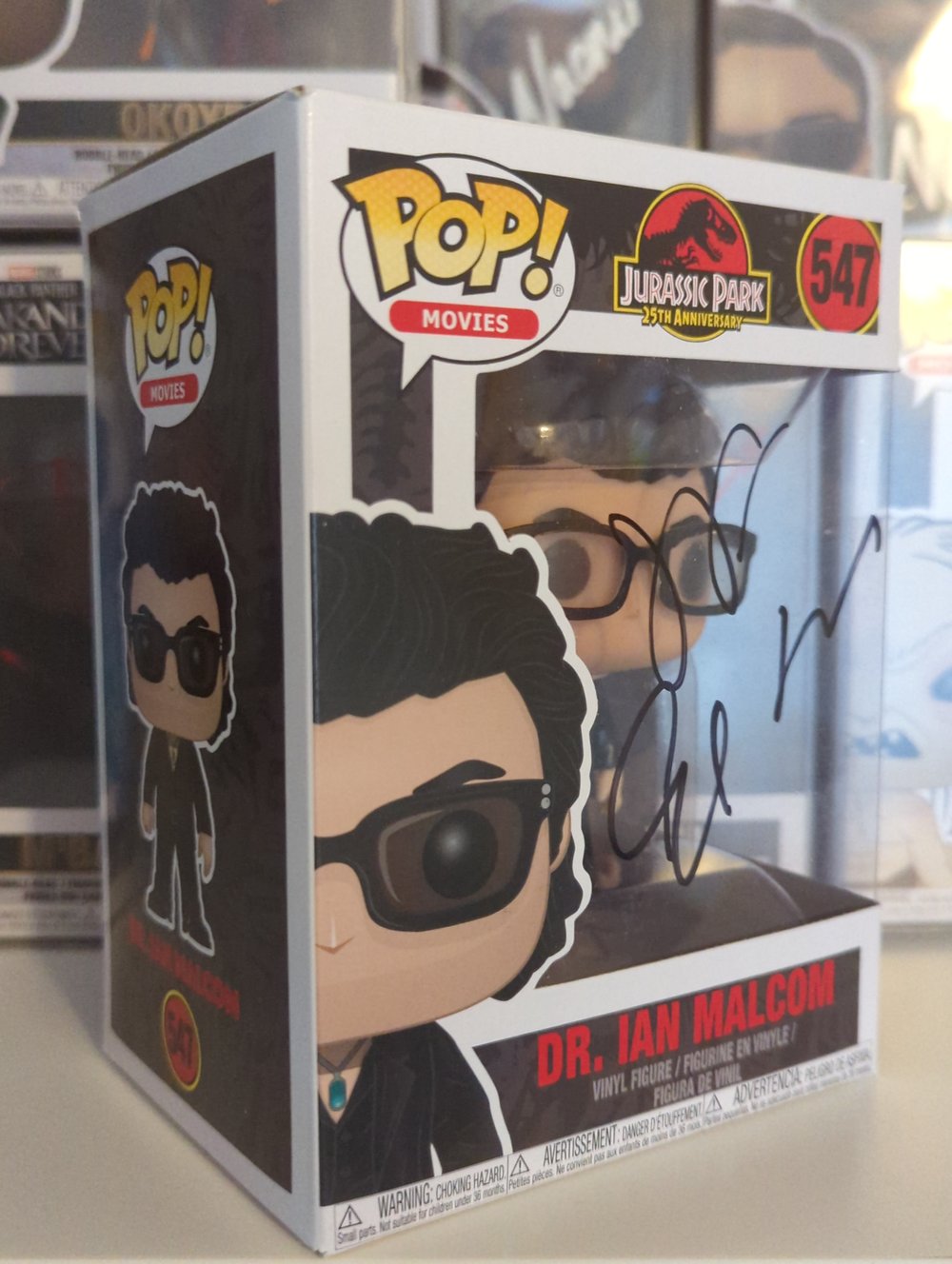 Jeff Goldblum Signed Dr Ian Malcom Funko Pop