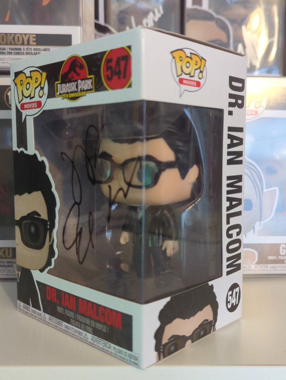 Jeff Goldblum Signed Dr Ian Malcom Funko Pop