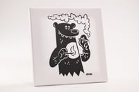 Image 1 of Limited Run Smoking Bear Canvas 