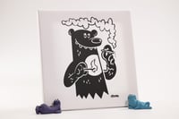 Image 2 of Limited Run Smoking Bear Canvas 