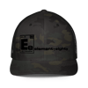 E80 Puff Logo Camo Closed-back trucker cap