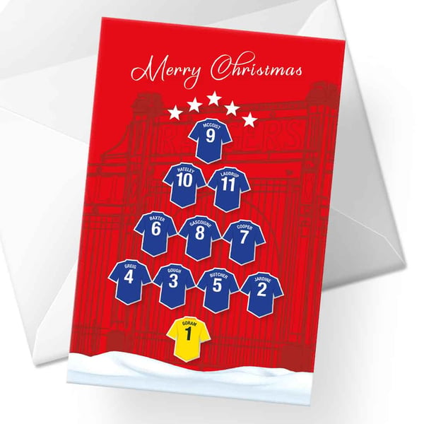 Image of Christmas Cards for Rangers fans. 