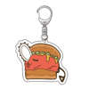Chainsaw Man Pochita Acrylic Keychain Hamburger