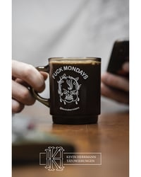 Fuck Mondays Glass Mug