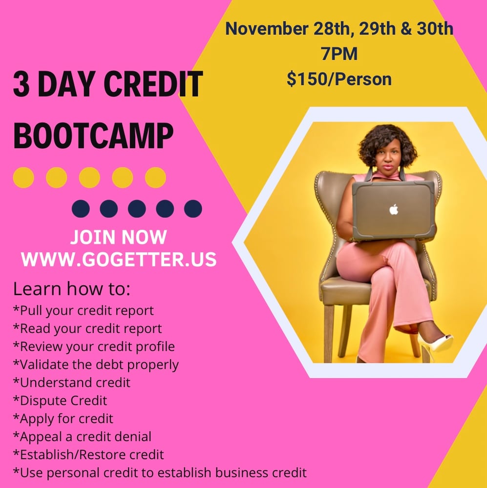 Image of 3 Day Credit Bootcamp