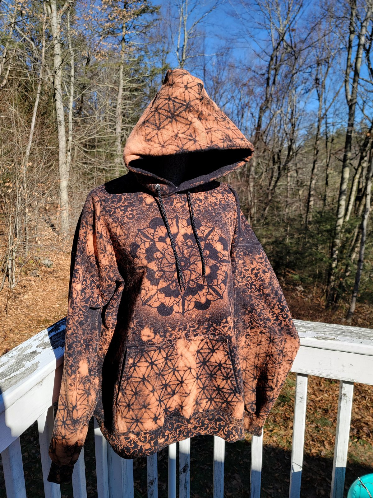 Bleach splatter hoodie sale