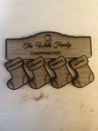 Wooden Family Ornaments
