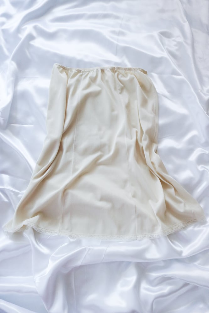 Image of Vintage JCPenney Daydream Ivory Half Slip (Small)