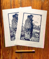 Image 2 of "Yamamoto's Schoonerman", linocut on paper