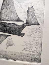 Image 5 of "Windship Study I", etching proof on paper