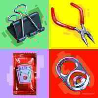 Image 4 of Set of Four Artifact Ceramic Coasters