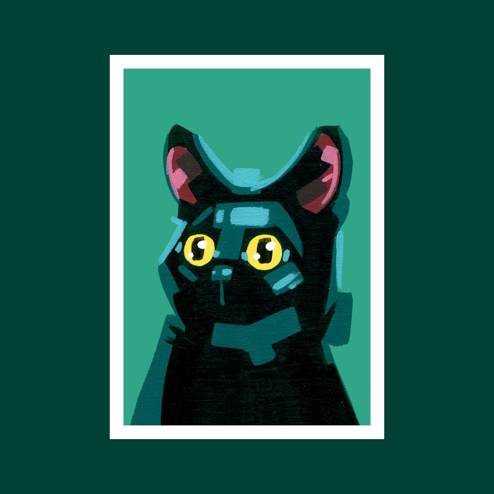 Black Cat - Signed 5"x7" Prints