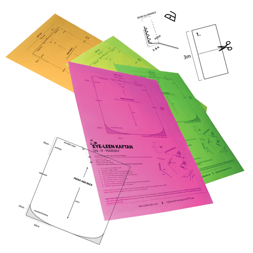 Image of EYE-LEEN DO-IT-YOURSELF KAFTAN LIMITED EDITION FASHION-SET