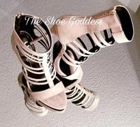 Image 1 of "Sandy" Nude Stiletto heels