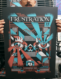 Image 1 of FRUSTRATION (gigposter Paris 2022)