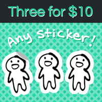 Three Stickers for $10