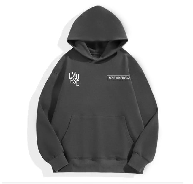 HEAVYWEIGHT MOVE WITH PURPOSE HOODIE (GRAY)