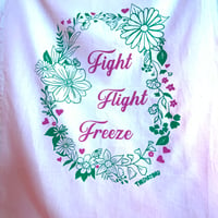 Image 2 of BUY ONE GET ONE FREE!!! Fight Flight Freeze XOXO Wall Hanging/Tea towel