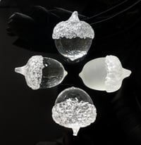 Image 3 of Solid Clear Glass Acorn (custom)