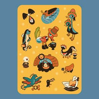 Vinyl Sticker Set: Weird Birds