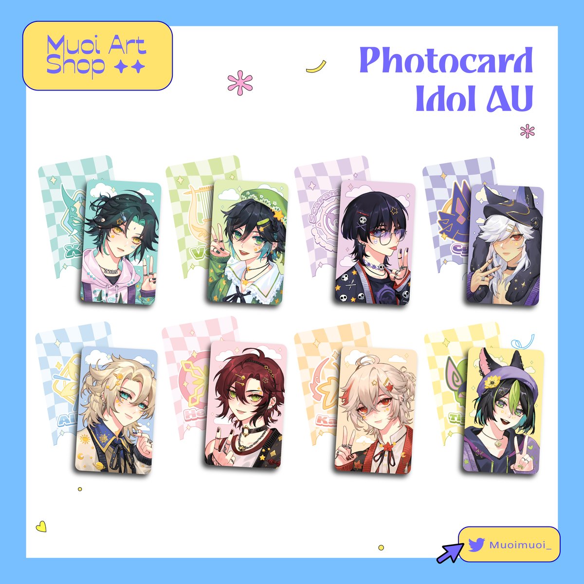 [GENSHIN IMPACT] IDOL PHOTOCARD SET | Muoi art shop