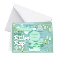 Image 2 of MICHIGAN Mitten (& Sock!) Map