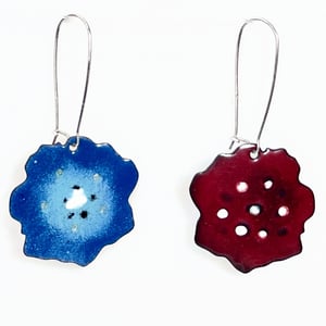 Large Double-sided Poppy Earrings