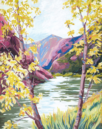 Image 1 of Black Canyon by Danika Ostrowski - Framed Fine Art Print