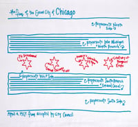 Image 3 of Chicago Flag Dishtowel 