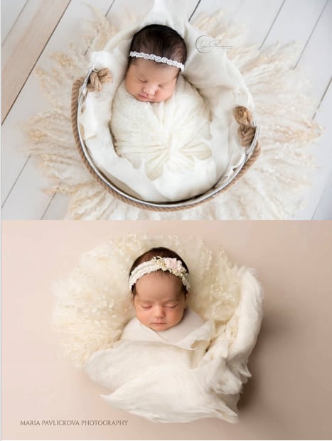 2pc felted set - curly round blanket, factory merino silk felted layer, newborn photography props