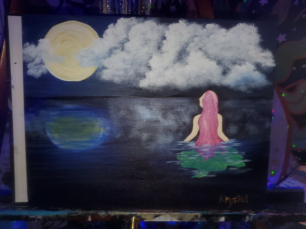 Image of I'll give you the Moon painting 