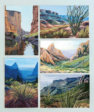 Big Bend Postcards by Danika Ostrowski - Set of 5