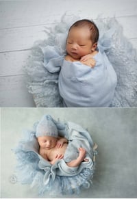 Image 5 of The MOST POPULAR  Felted Sets: Round Curly Blanket + Merino Silk Layer 