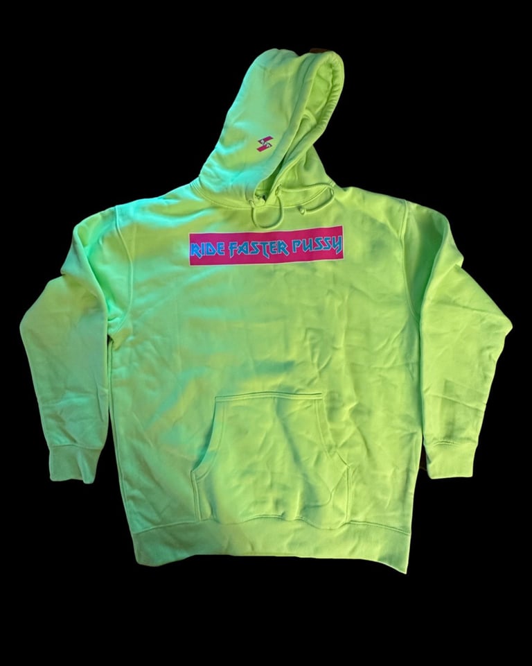 Neon Block Safety Green Hoodie