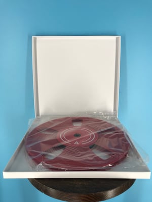 Image of Burlington Recording 10.5" x 1/4" Heavy Duty Trident Plastic Reel in White Hinged Set Up Box (RED)